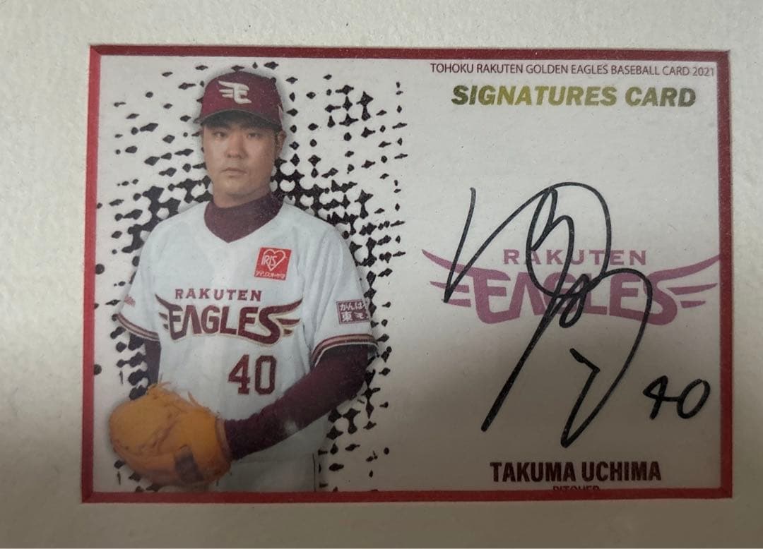 楽天イーグルス　ルーキー直筆サイン入りカード　6点　内星龍　藤井聖 etc