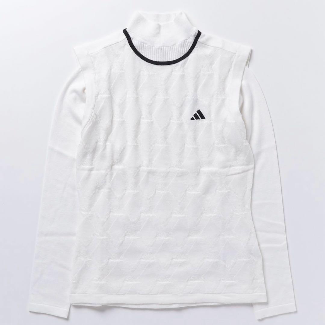 アディダスゴルフ　アーガイル柄 ニットベスト アンサンブルセーター