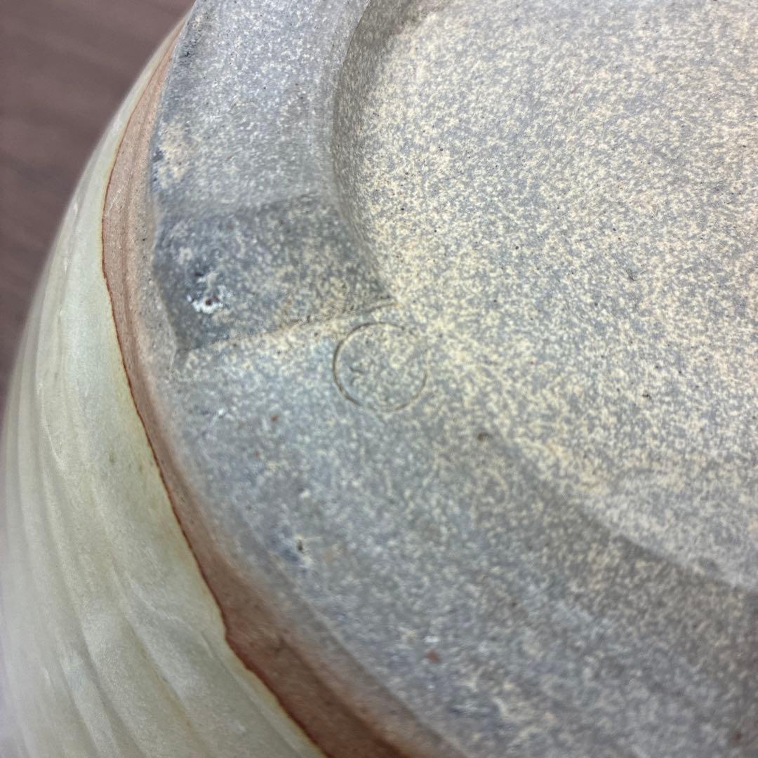 陶器 風炉 五徳付き 茶道具 紋入り