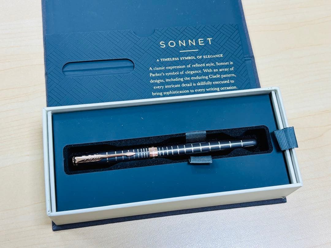 パーカー　ソネット　ブラウンPGT F 18K-750 万年筆
