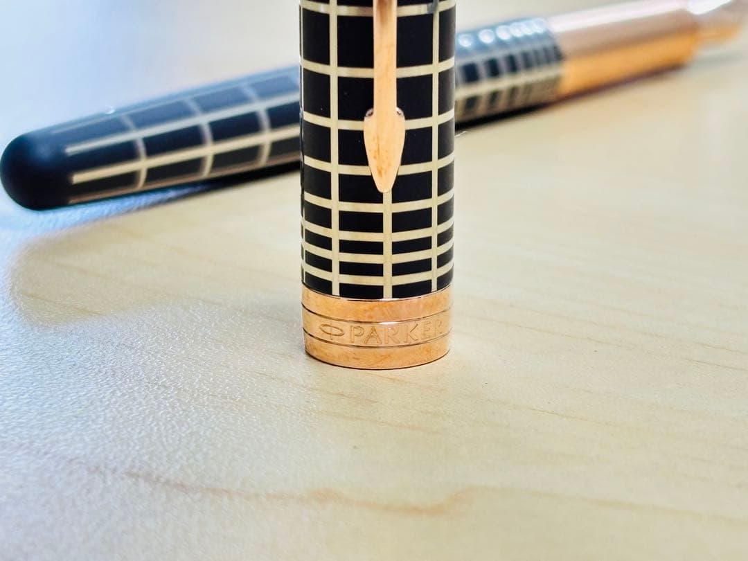 パーカー　ソネット　ブラウンPGT F 18K-750 万年筆