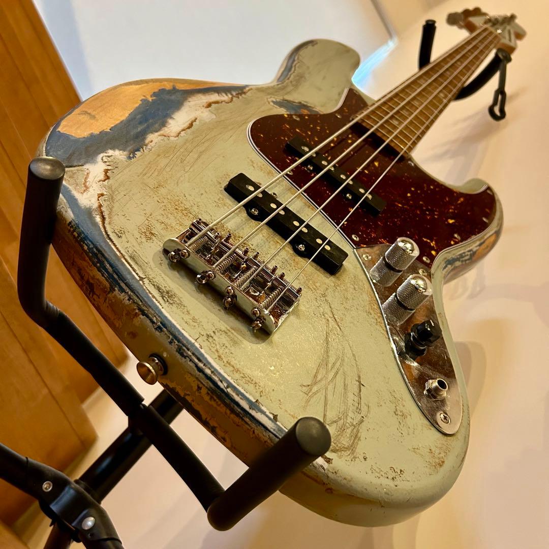 梟鸚鵡**ミントグリーン レリック仕様ジャズベース