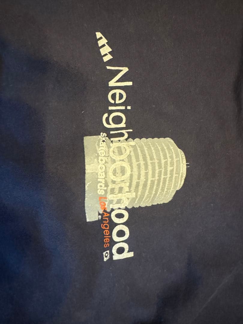 USA neighborhood skateナス紺フェードスエットサイズ表記XL