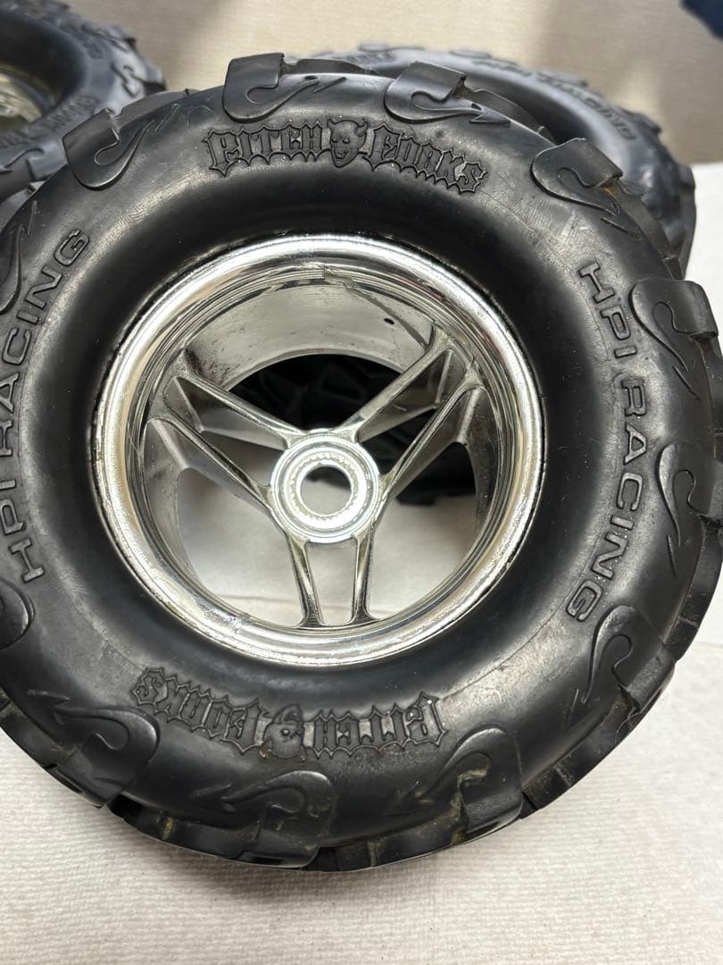 hpi サベージ 用タイヤホイール17ミリハブ用