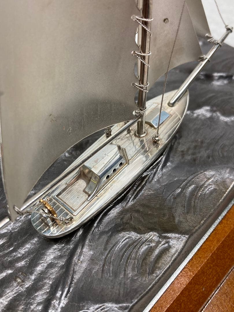 Yacht by TAKEHIKO シルバー 985刻印 武比古 ヨット 置物