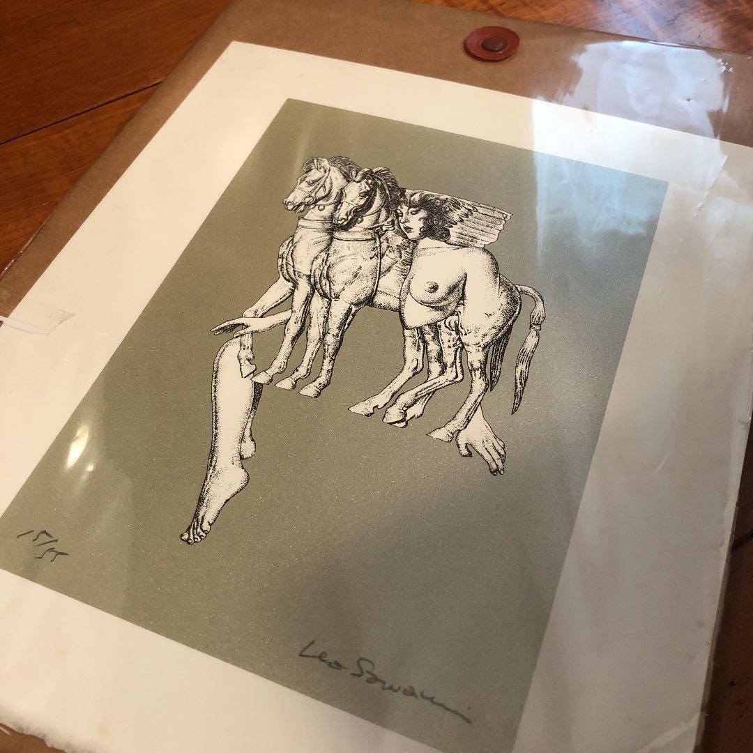 レオ澤鬼　直筆サイン入り　グラフ　ペガサスとヌード