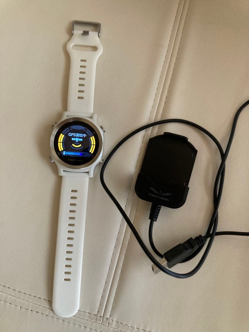 イーグルビジョン☆GPSナビ　ウォッチ白美品