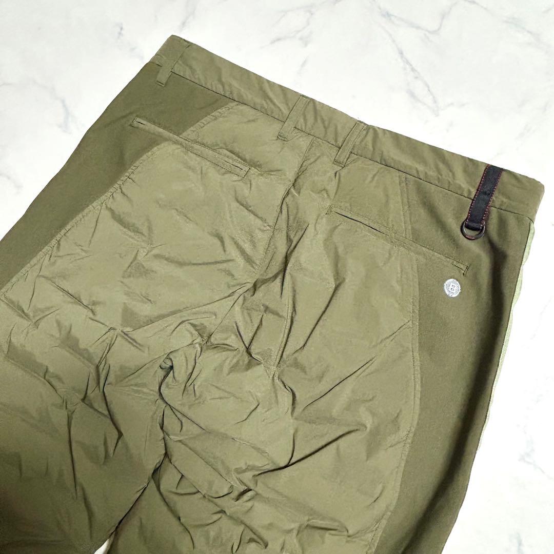 極美品／希少L✨ブリーフィング ダウン90%パンツ 24AW オリーブ極暖ゴルフ