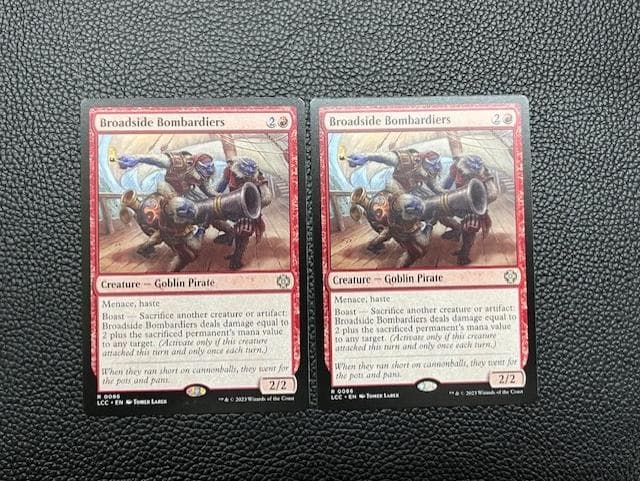 【未使用美品】舷側砲の砲撃手　英語　2枚