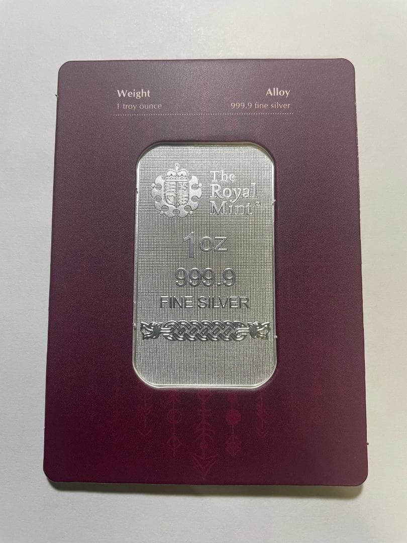 1オンス ロイヤルミント グレートブリテン 北欧神々 - トール.9999銀バー