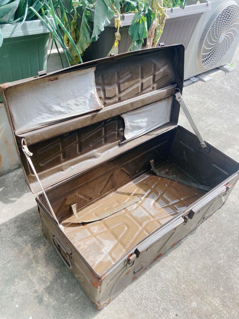 旧日本陸軍のミリタリーケースアンティークレトロ希少品ヴィンテージマニア向け