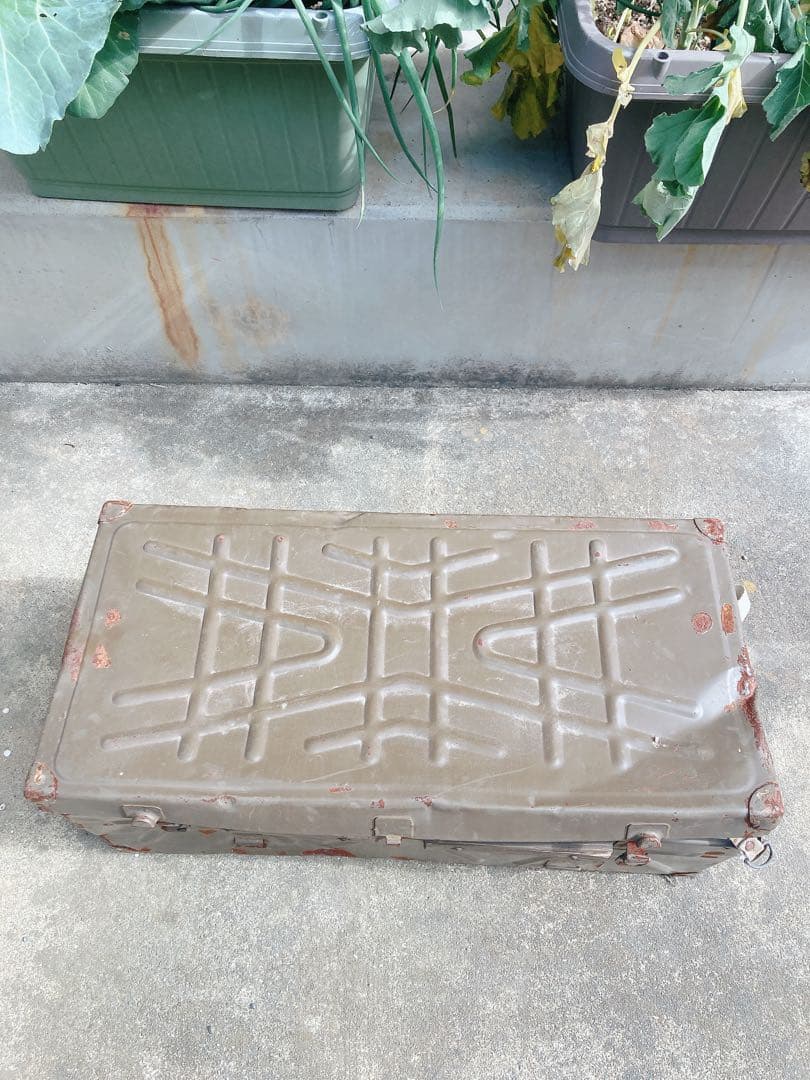 旧日本陸軍のミリタリーケースアンティークレトロ希少品ヴィンテージマニア向け