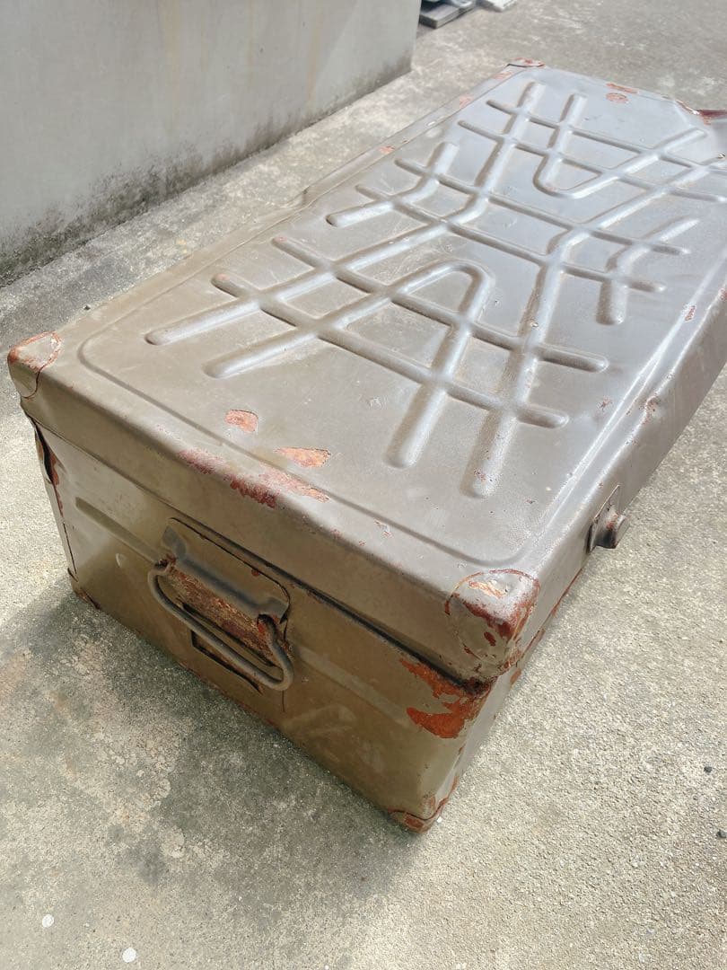 旧日本陸軍のミリタリーケースアンティークレトロ希少品ヴィンテージマニア向け