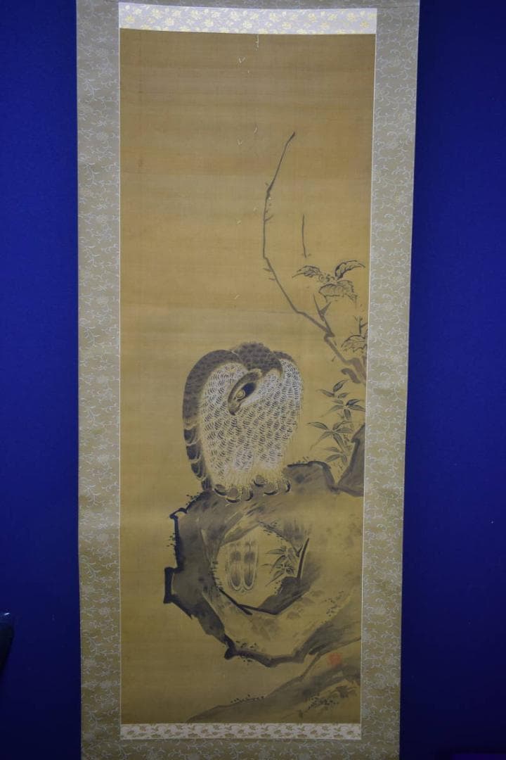 不詳/作者不詳/古画/鷹図/布袋屋掛軸HG-124