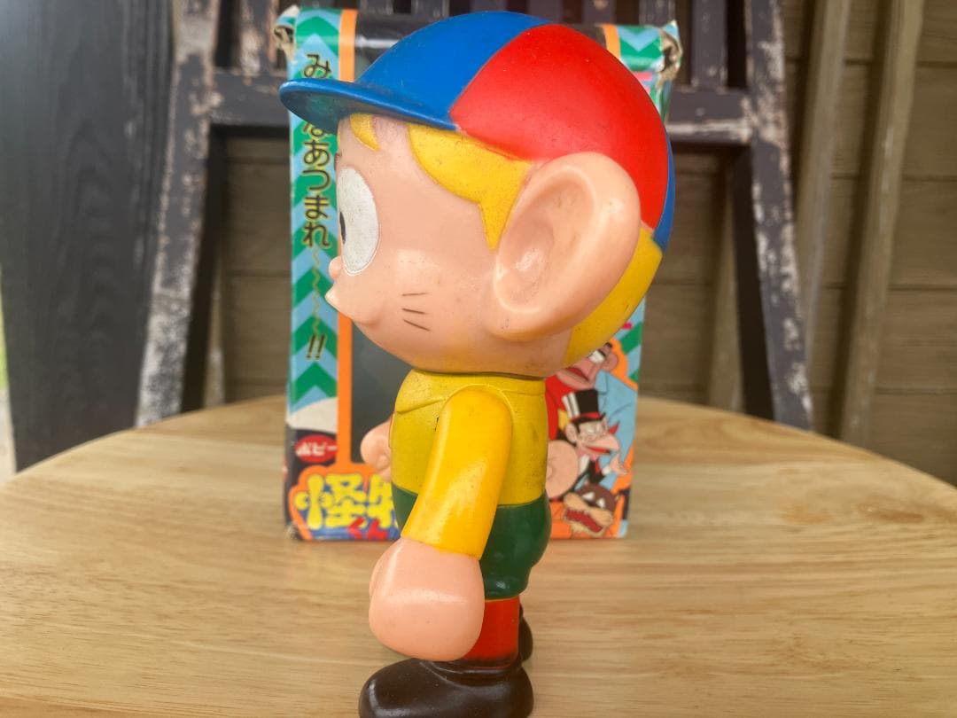 昭和レトロ　怪物くん ソフビフィギュア 約15cm　当時物　希少　箱あり