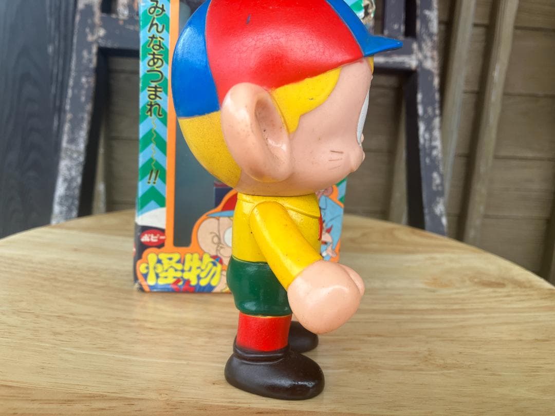 昭和レトロ　怪物くん ソフビフィギュア 約15cm　当時物　希少　箱あり