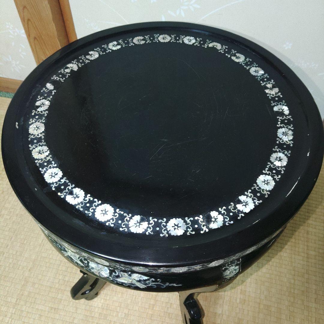 朝鮮美術　螺鈿飾台　伝統工芸品　アンティーク