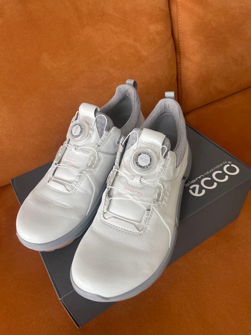 ECCO ゴルフシューズ 38 ホワイト