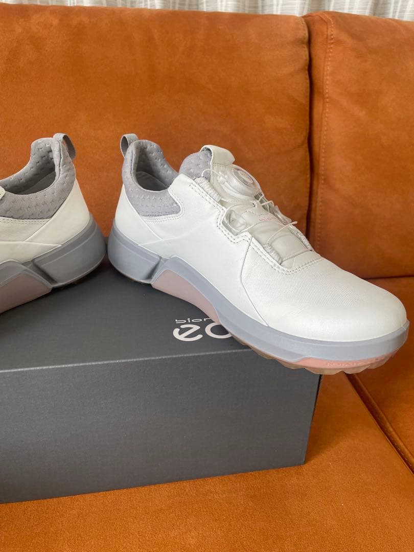 ECCO ゴルフシューズ 38 ホワイト