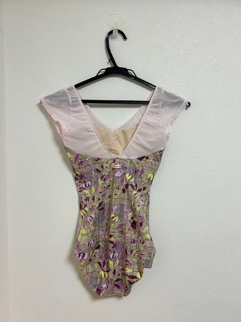 【Stina】花柄バレエレオタード