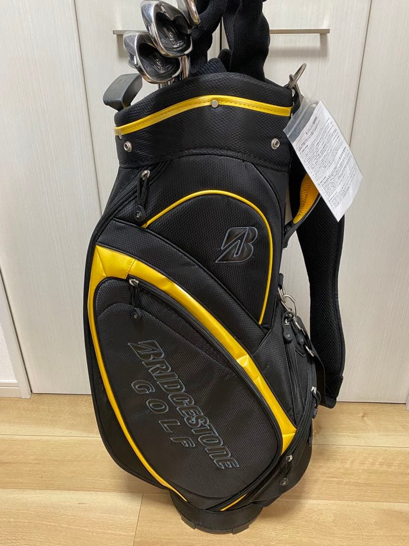 BRIDGESTONE GOLF キャディバッグ ブラック/イエロー 【即決◎】