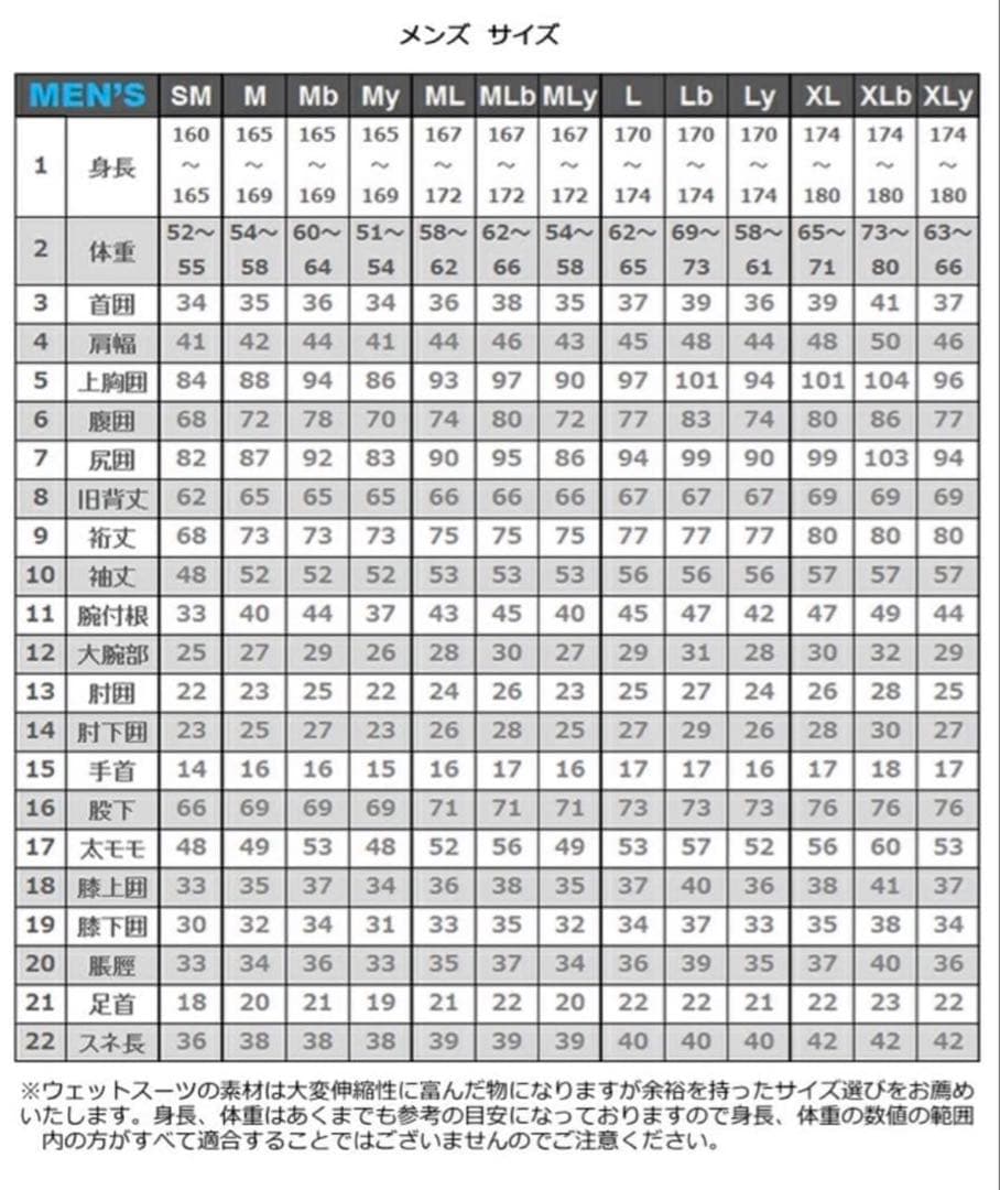 ウエットスーツ　セミドライ　冬用裏起毛　aero　MLB