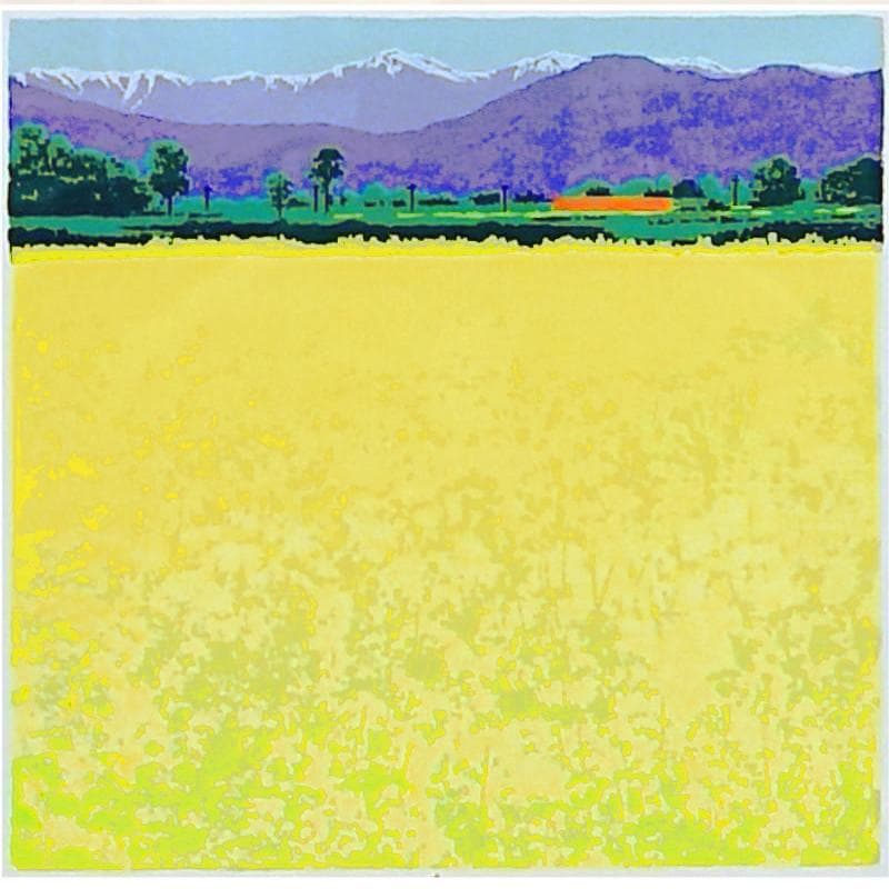 ☆ 吉岡 浩太郎 ☆「野辺の春」シルクスクリーン　140/800