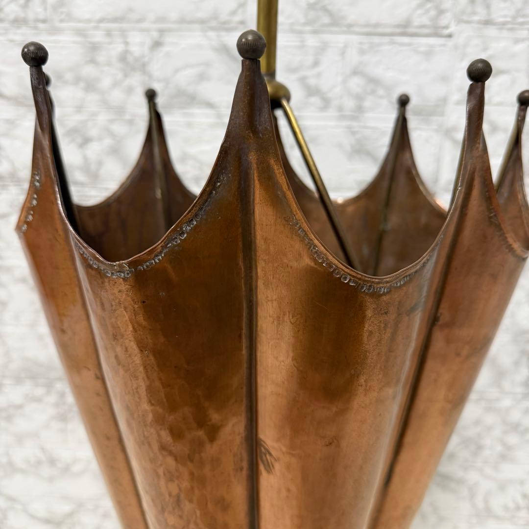 銅製　傘型　傘立て　アンティーク　イタリア製　アンブレラスタンド　オシャレ　店舗