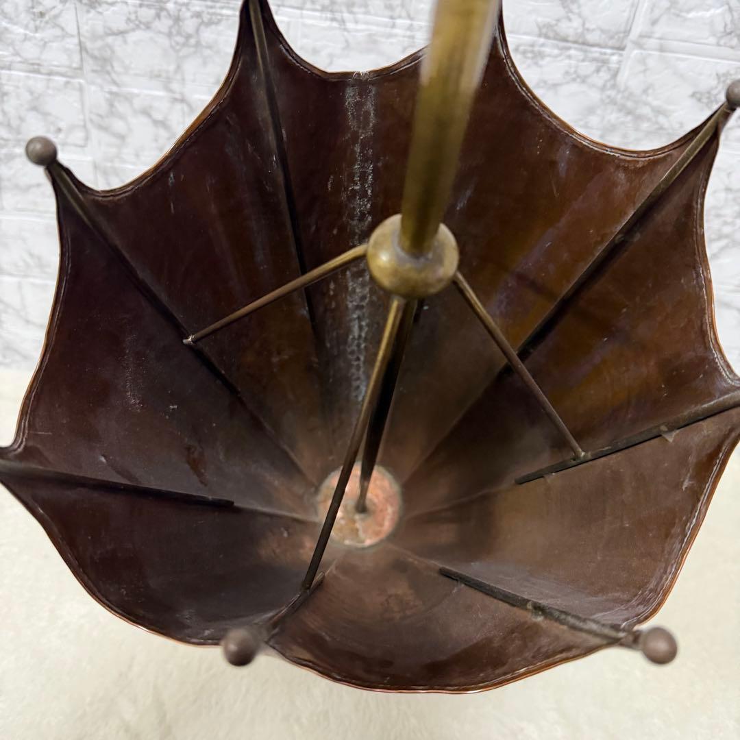 銅製　傘型　傘立て　アンティーク　イタリア製　アンブレラスタンド　オシャレ　店舗