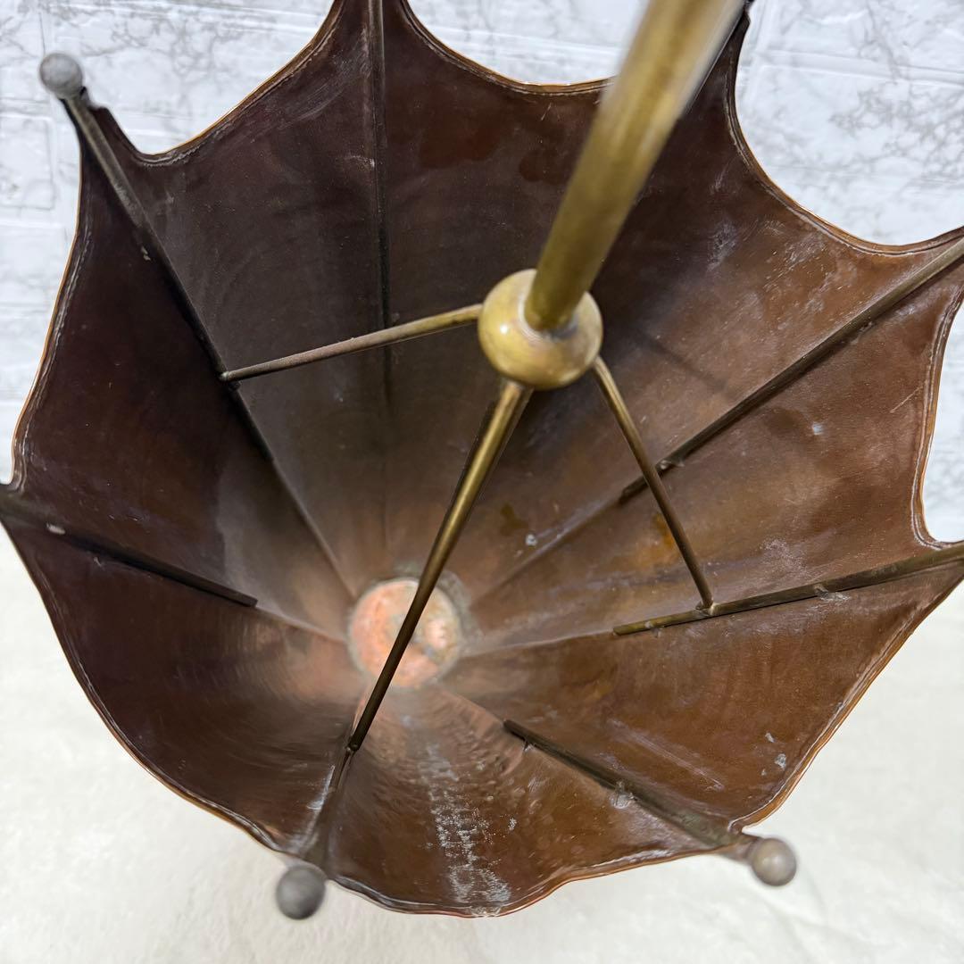 銅製　傘型　傘立て　アンティーク　イタリア製　アンブレラスタンド　オシャレ　店舗