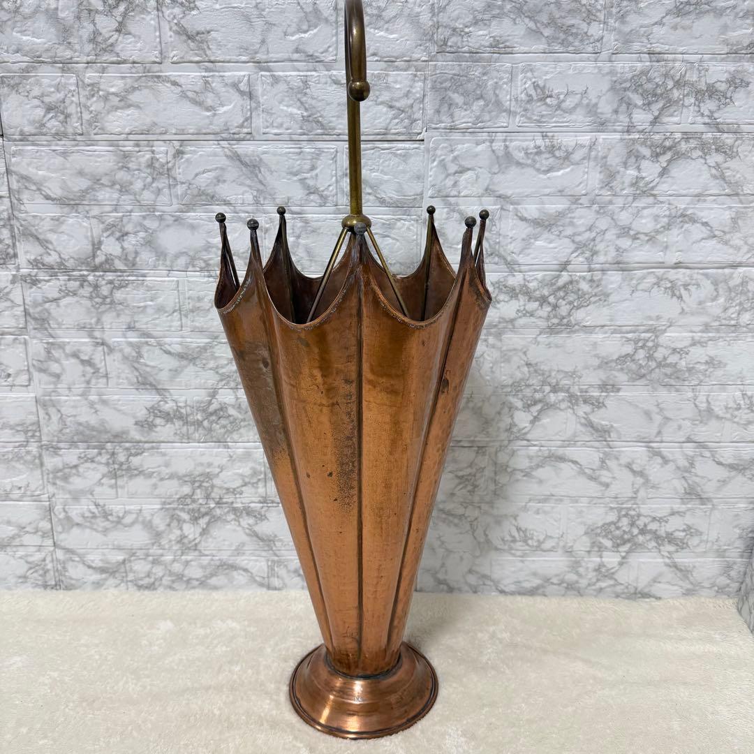 銅製　傘型　傘立て　アンティーク　イタリア製　アンブレラスタンド　オシャレ　店舗