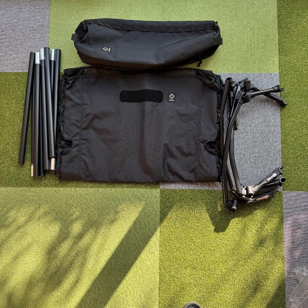 ヘリノックス　タクティカルコット　コンバーチブル　ブラック　美品