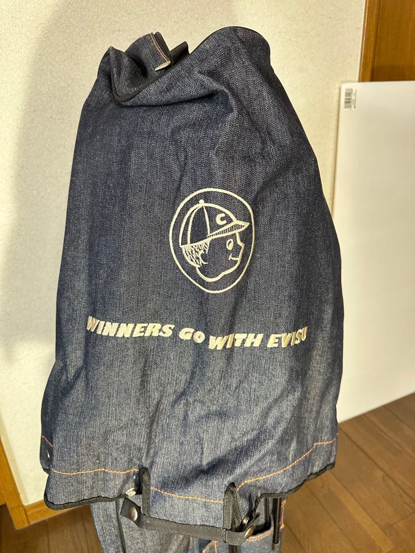 エヴィスゴルフ　デニム キャディバッグ スタンド機能付き