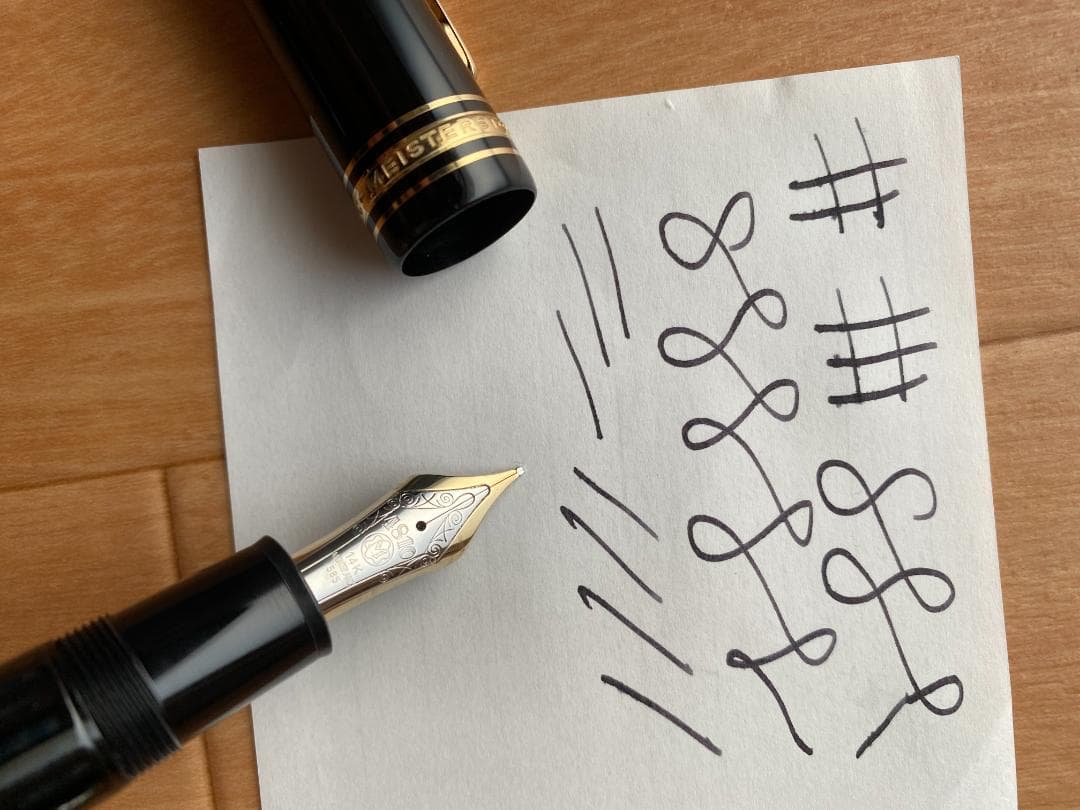 モンブラン　149 万年筆　エボナイト　マイスターシュテュック14k 中字　欠け