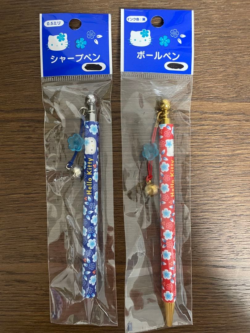 レア♡サンリオ♡キティ カオハナ 和風 撫子 シャープ&ボールペン 1999年