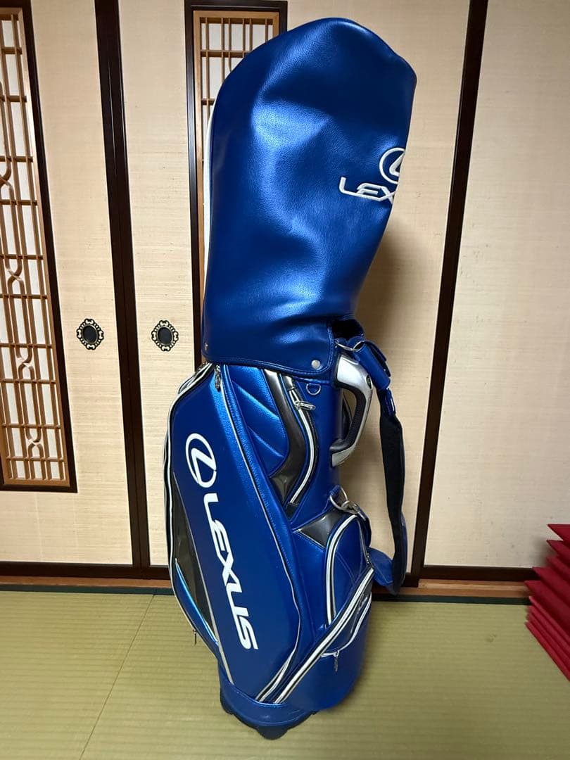 LEXUS キャディバッグ 青　レクサス　ヘッドカバー