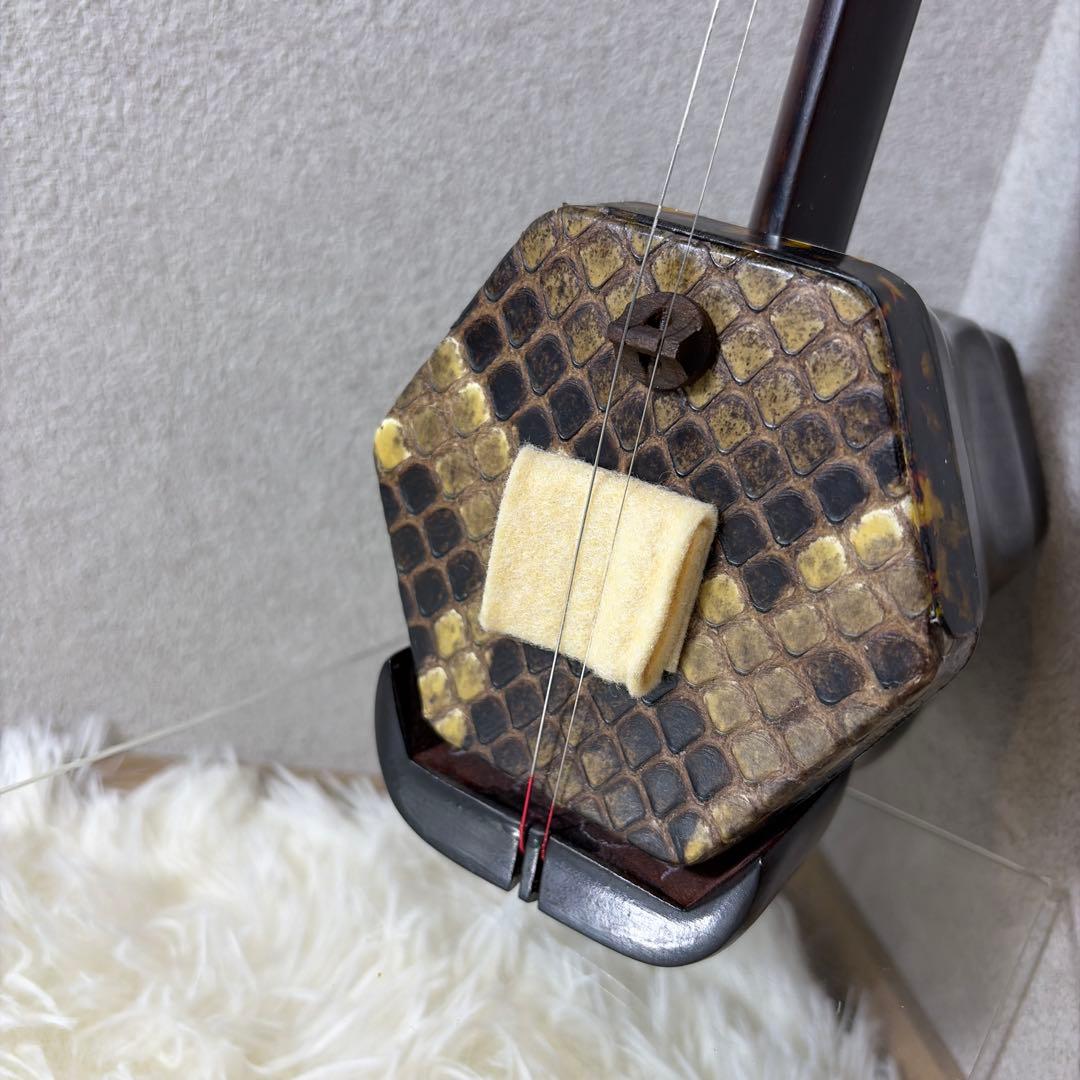 【新品未使用】古月琴坊 蘇州式 二胡 本革 蛇革 中国 民族楽器