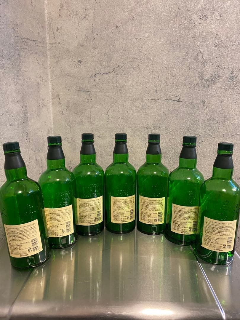 【空き瓶】白州ウイスキー12年 空き瓶7本セット700ml　箱無し送料込