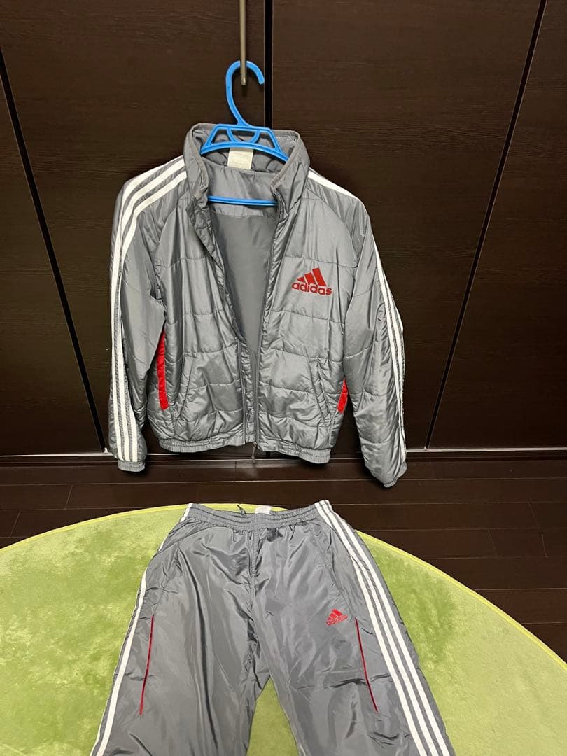 アディダスセットアップ　中綿　ダウン　ウォーマー　M