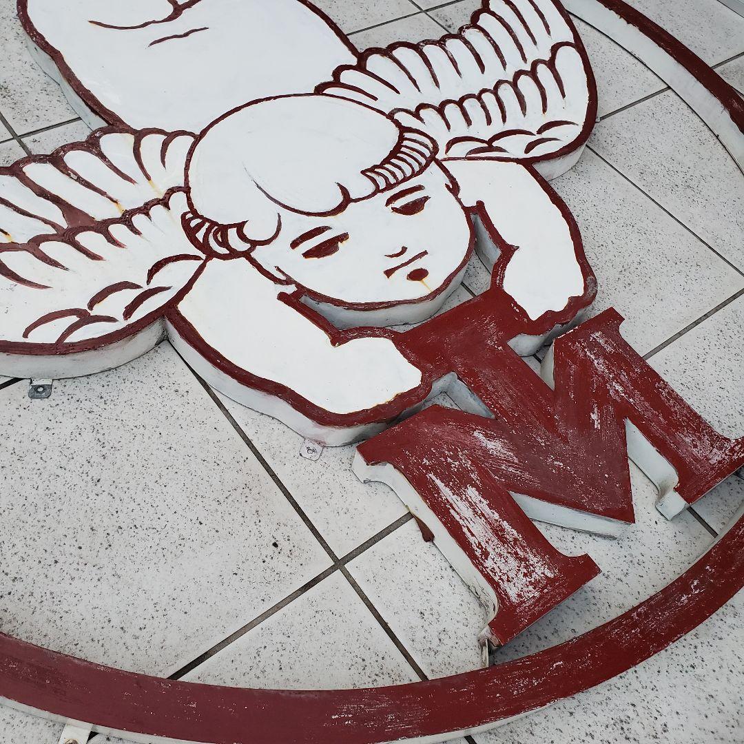 ブリキ看板　森永牛乳　昭和レトロ看板　希少