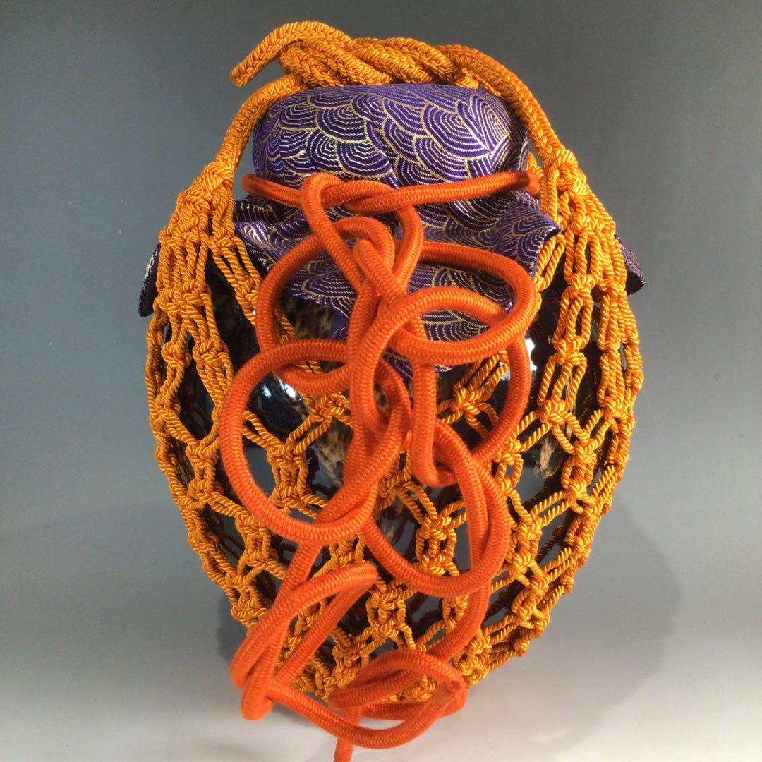 Ｐ１１２　飾壷　『平安　万代草山造』『茶壷』　共箱　茶道具