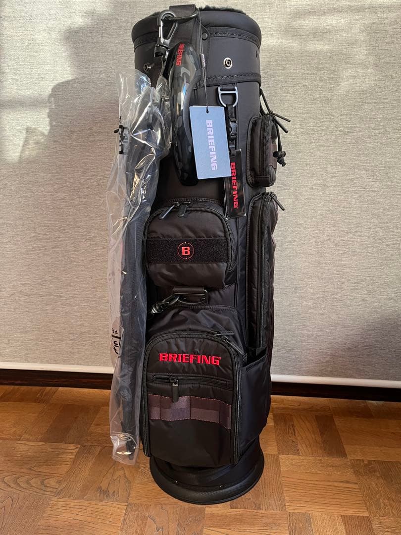 BRIEFING ブラックキャディバッグ