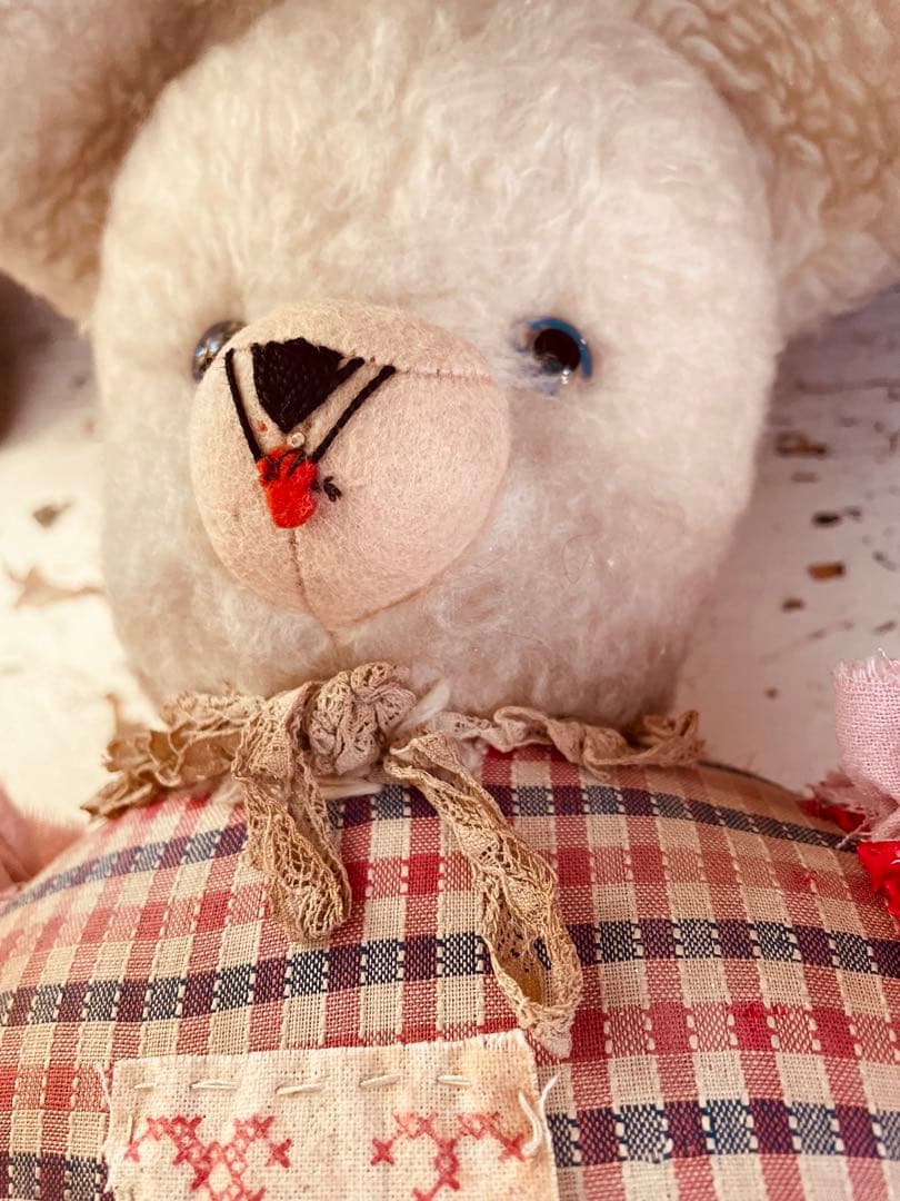 † † † ヴィンテージ ホワイトベア　アンティークベア † † †