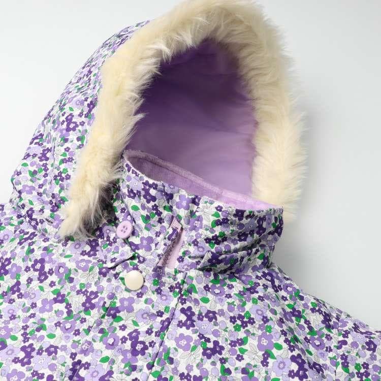 新品100 小花柄スノーコンビ・ジャンプスーツ