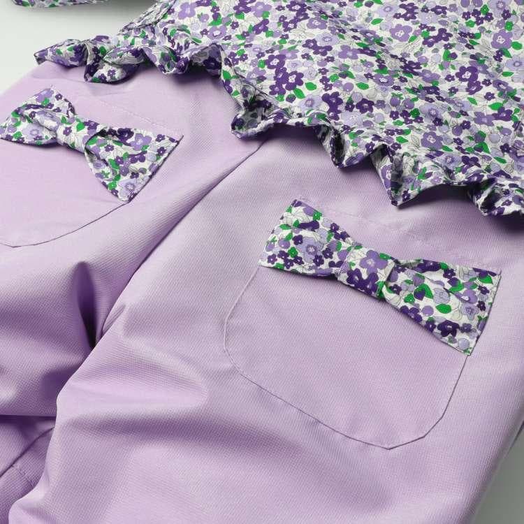 新品100 小花柄スノーコンビ・ジャンプスーツ