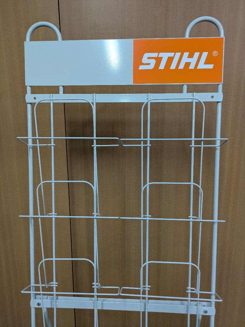 STIHL 店舗用ディスプレイ什器 非売品 カタログラック 卓上フラッグ付