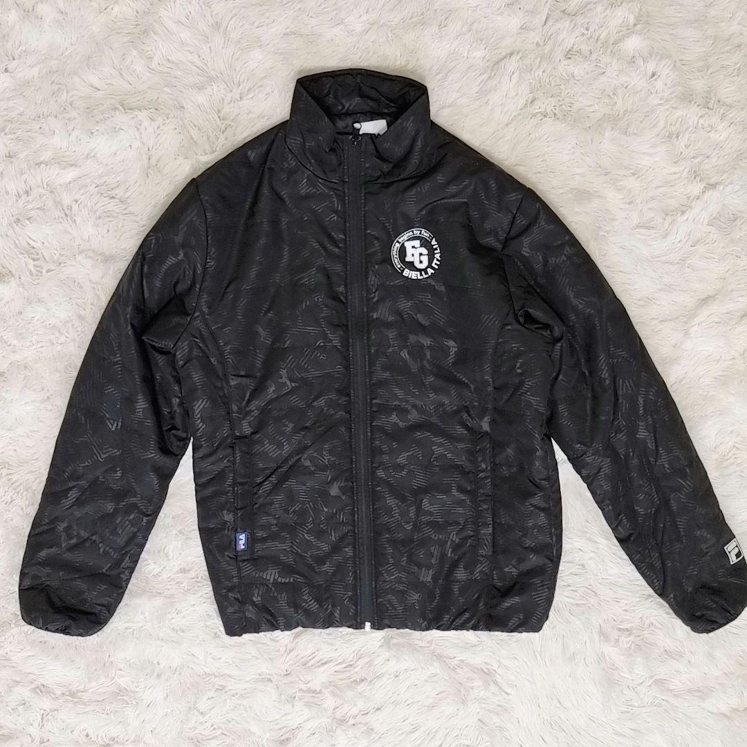 【FILA GOLF】ウインドブレイカー セットアップ ブラック サイズM