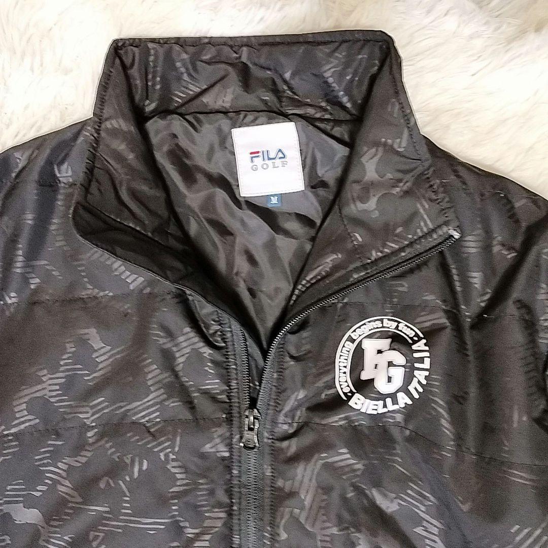 【FILA GOLF】ウインドブレイカー セットアップ ブラック サイズM