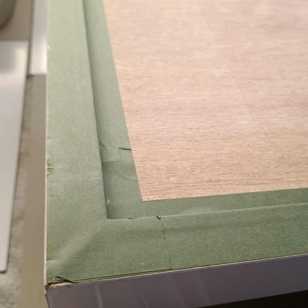 カシニョール「公園のプロフィール」スカーフ　額装