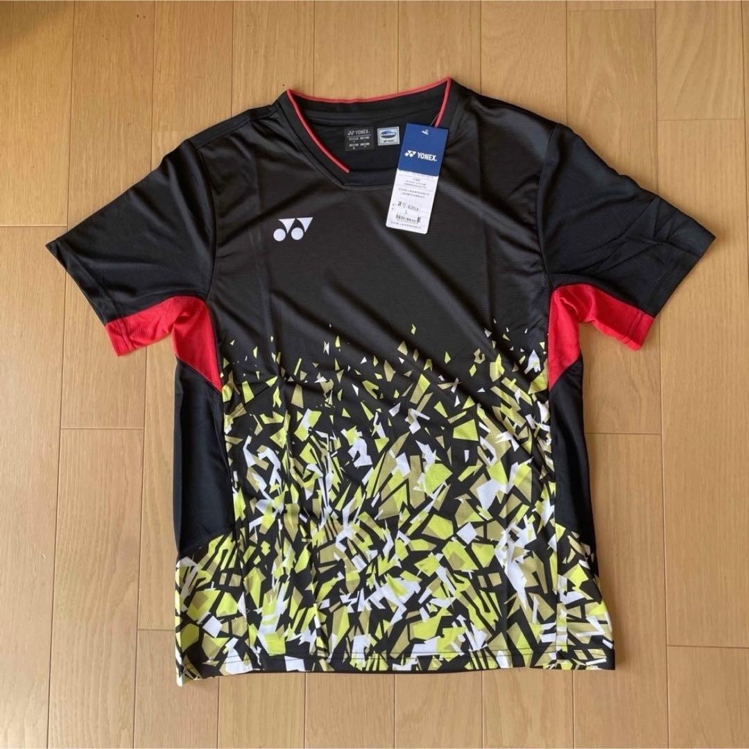 ヨネックスYONEX テニス＆バドミントンウ　ゲームウェア　新品　L ブラック系